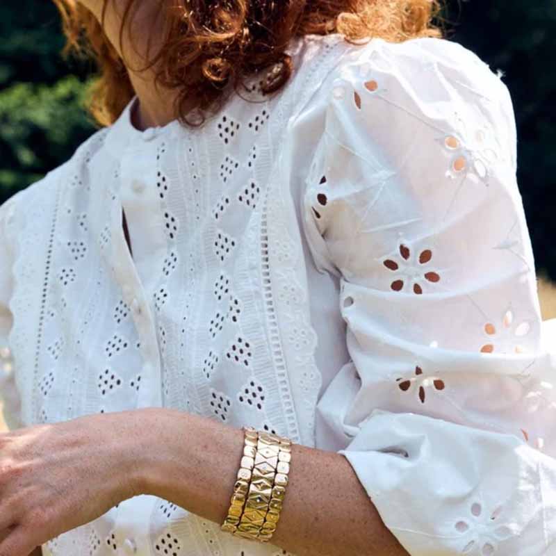 Photo du produit  Bracelet Colorful Midi Gold & Strass - Doré Or