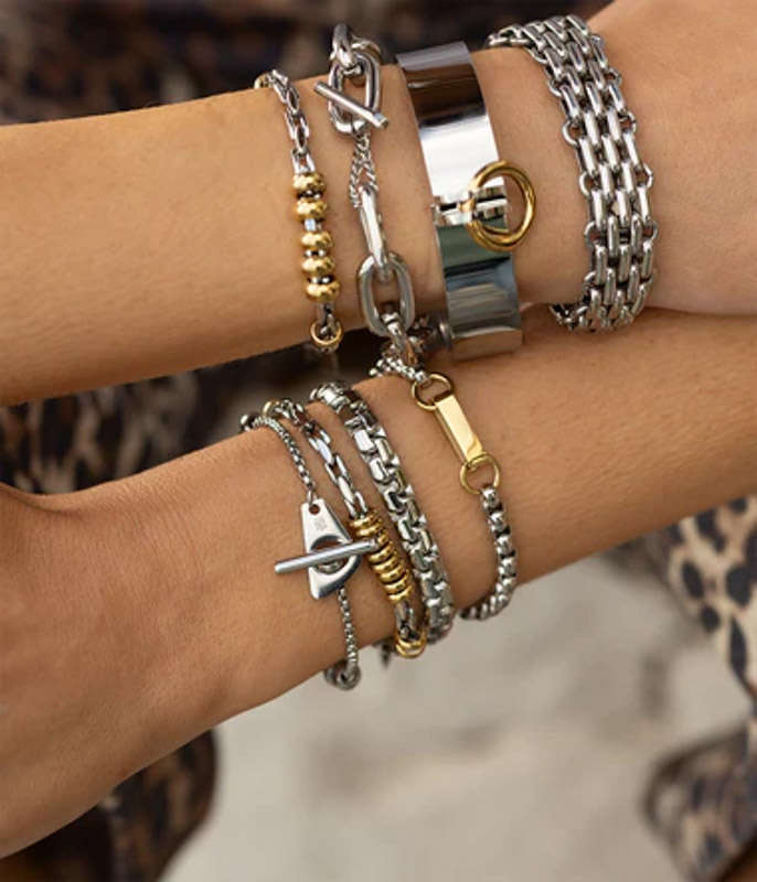 Photo du produit  Bracelet Blake - Acier et Acier Doré 