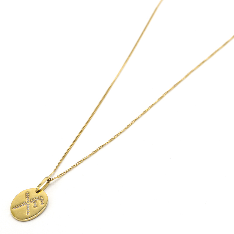 Photo du produit  Collier Or Talisman Chance 