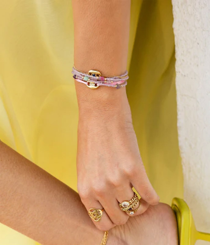 Photo du produit  Bracelet Jinko - Doré Or Bleu